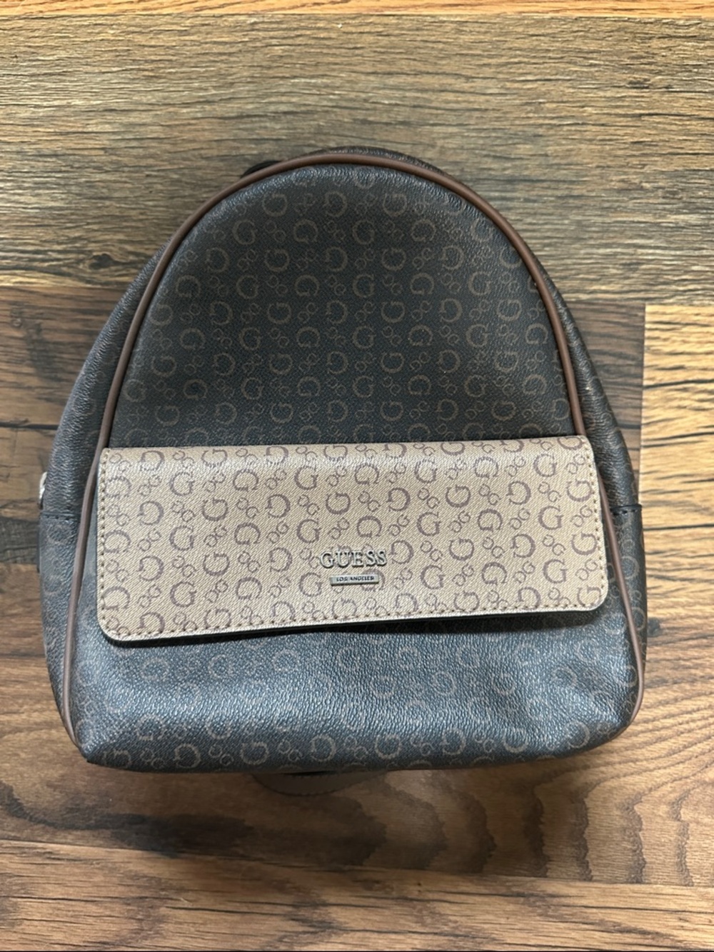 Guess Two-Tone Brown Backpack
